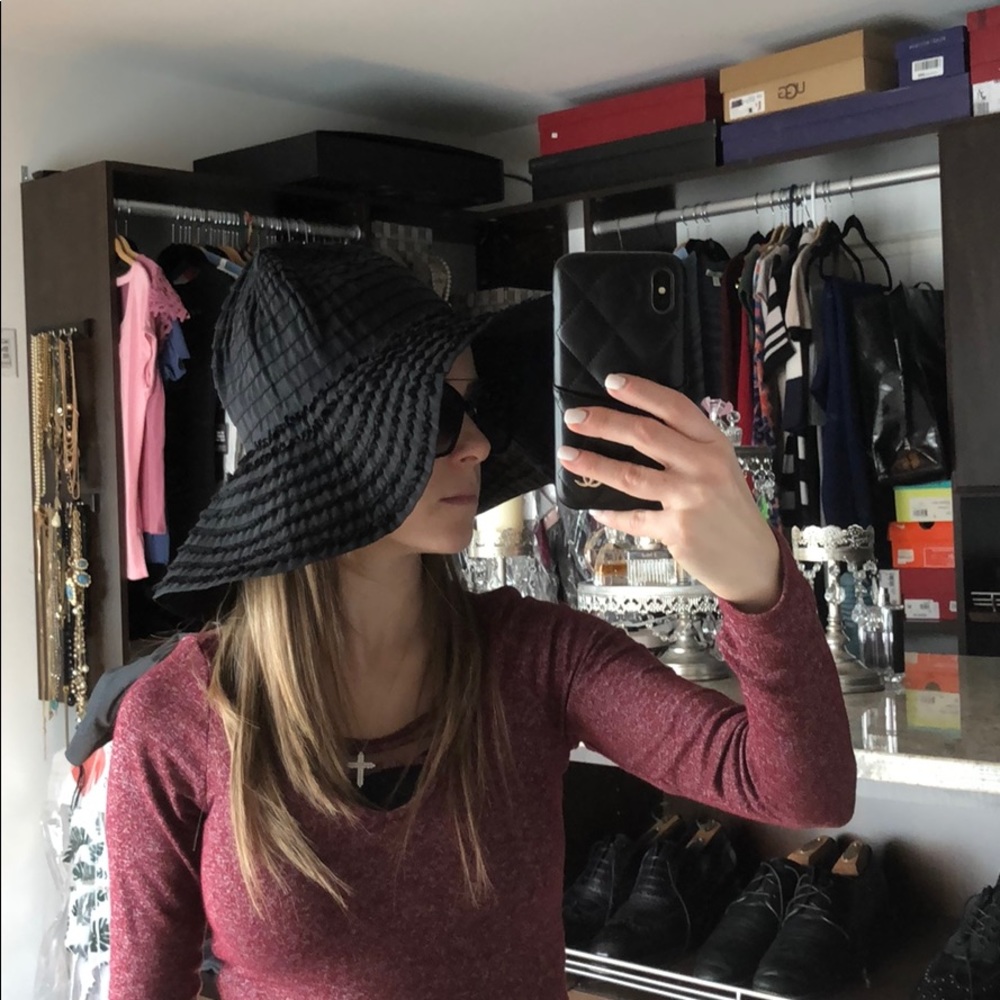 Cappelli beach hat one size black